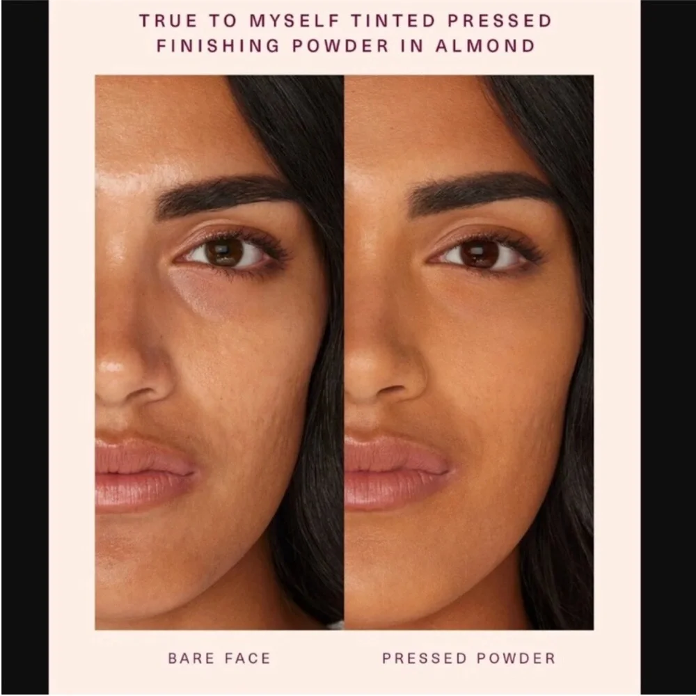 Brand new rare beauty tinted pressed powder almond